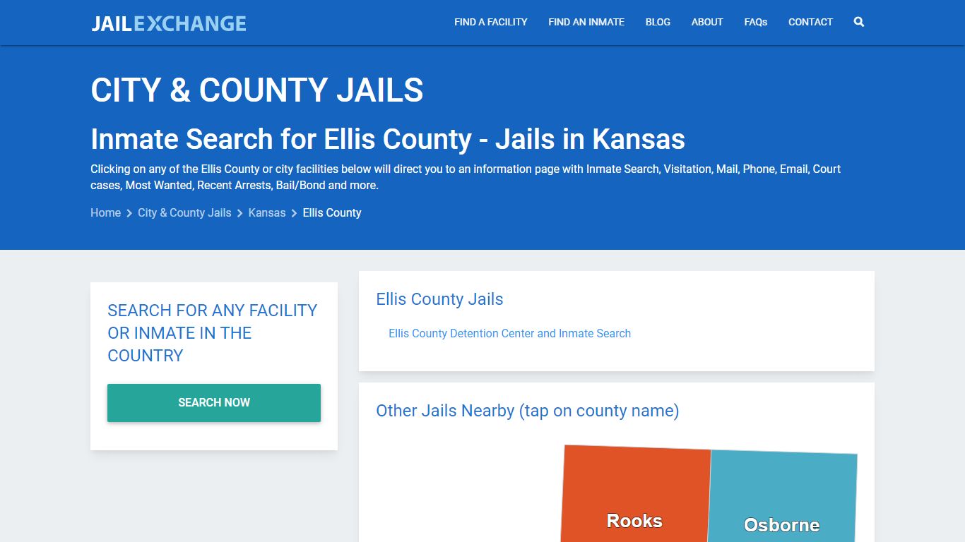 Inmate Search for Ellis County | Jails in Kansas - Jail Exchange