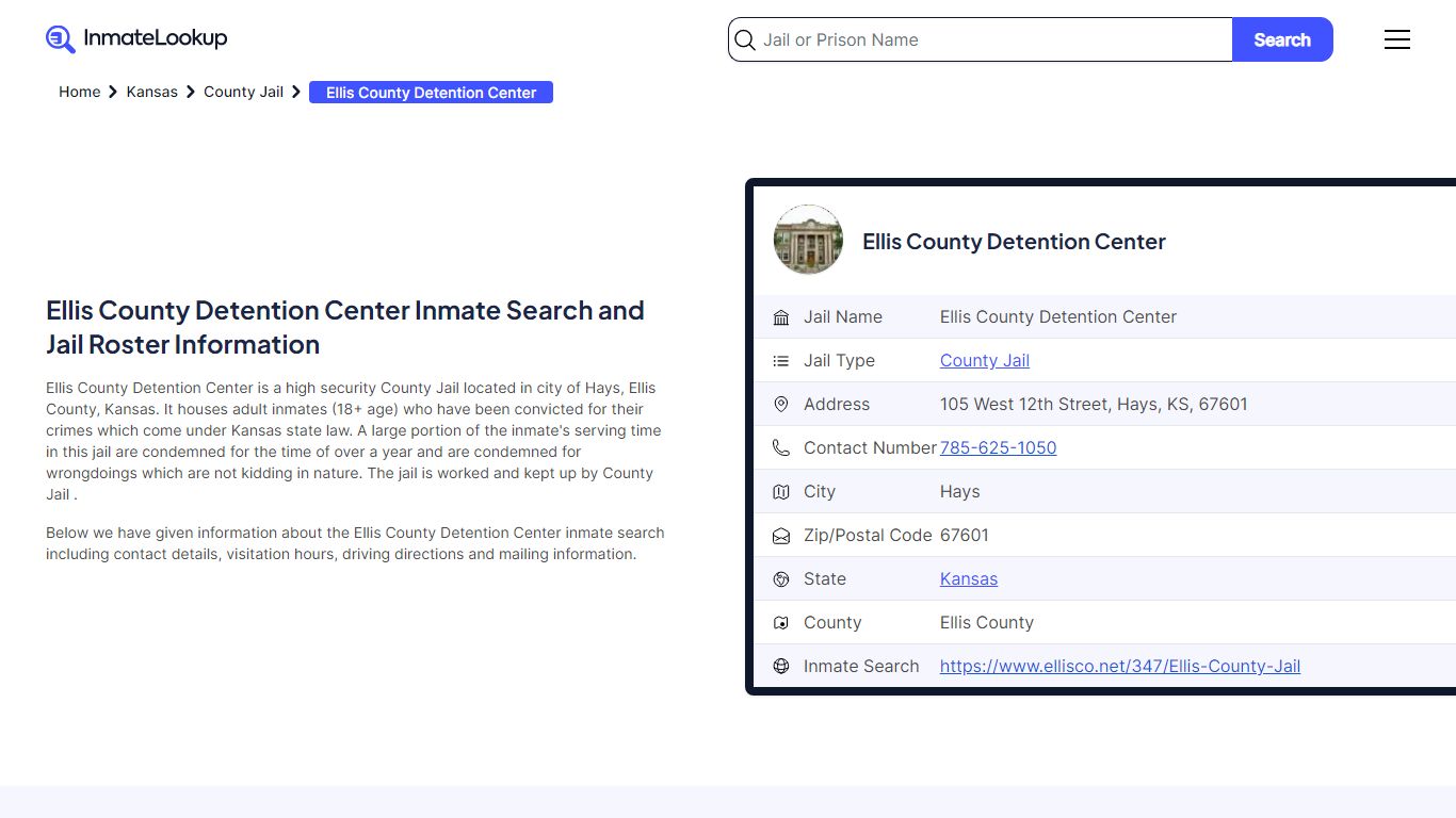 Ellis County Detention Center Inmate Search, Jail Roster, Bookings ...